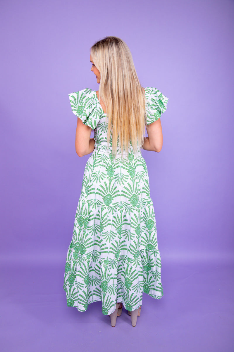 Deco Palm Smocked Top & Skirt Set、mySite、hinf8tx79