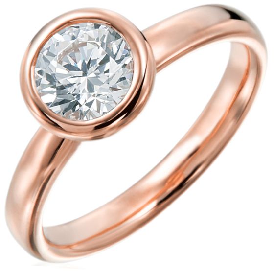 Gumuchian Moonlight 18k Gold Round Solitaire Semi-Mount、mySite、hinf8tx79