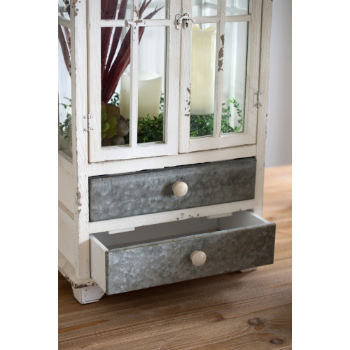 Wooden Candle Lantern Decorative, Hurricane Lantern Holder Decor for Indoor Outdoor, Home Garden Wedding、、xpatfood