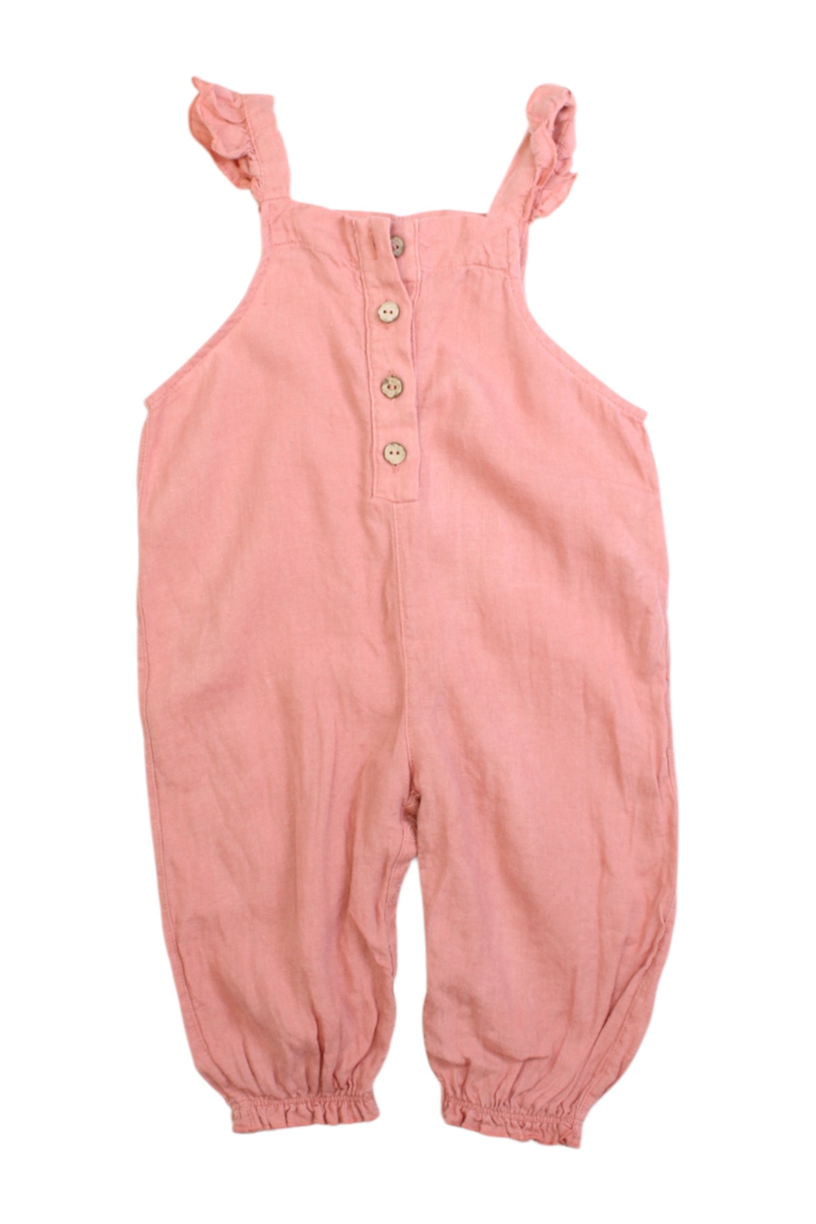 Play Up Linen Sleeveless Overalls 6-12M、mySite、g9winljtr