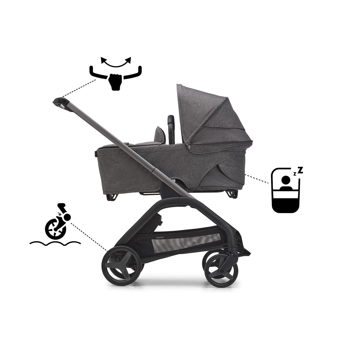  Bugaboo Dragonfly Complete Pushchair - Grey Melange、mySite、merchandisen