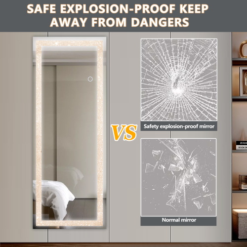 LED Crystal Mirror Light With Dimmable Lights、、eastwooduniform