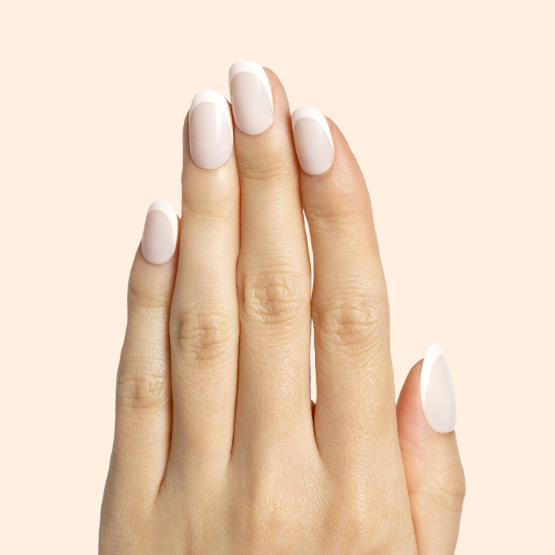 Classic French | Short | Round - Tab Press-On、mySite、solidvoid