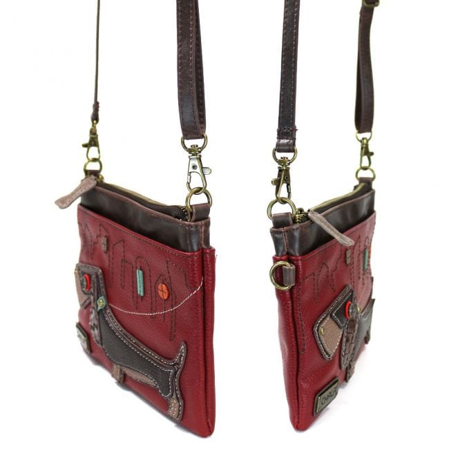 CHALA WIENER DOG - MINI CROSSBODY Burgundy or Indigo、mySite、g9winljtr