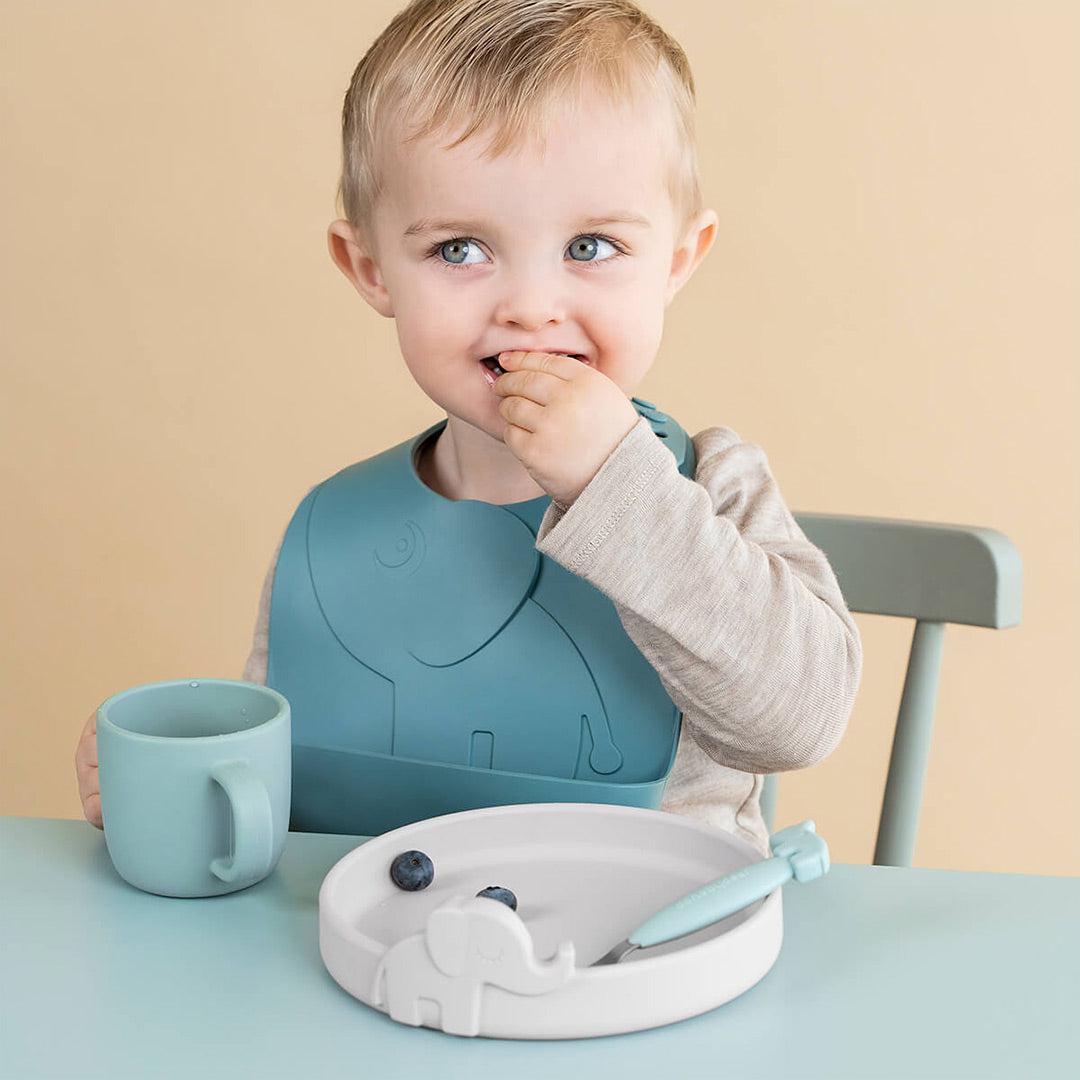  Done by Deer Peekaboo Plate - Grey - Elphee、mySite、merchandisen