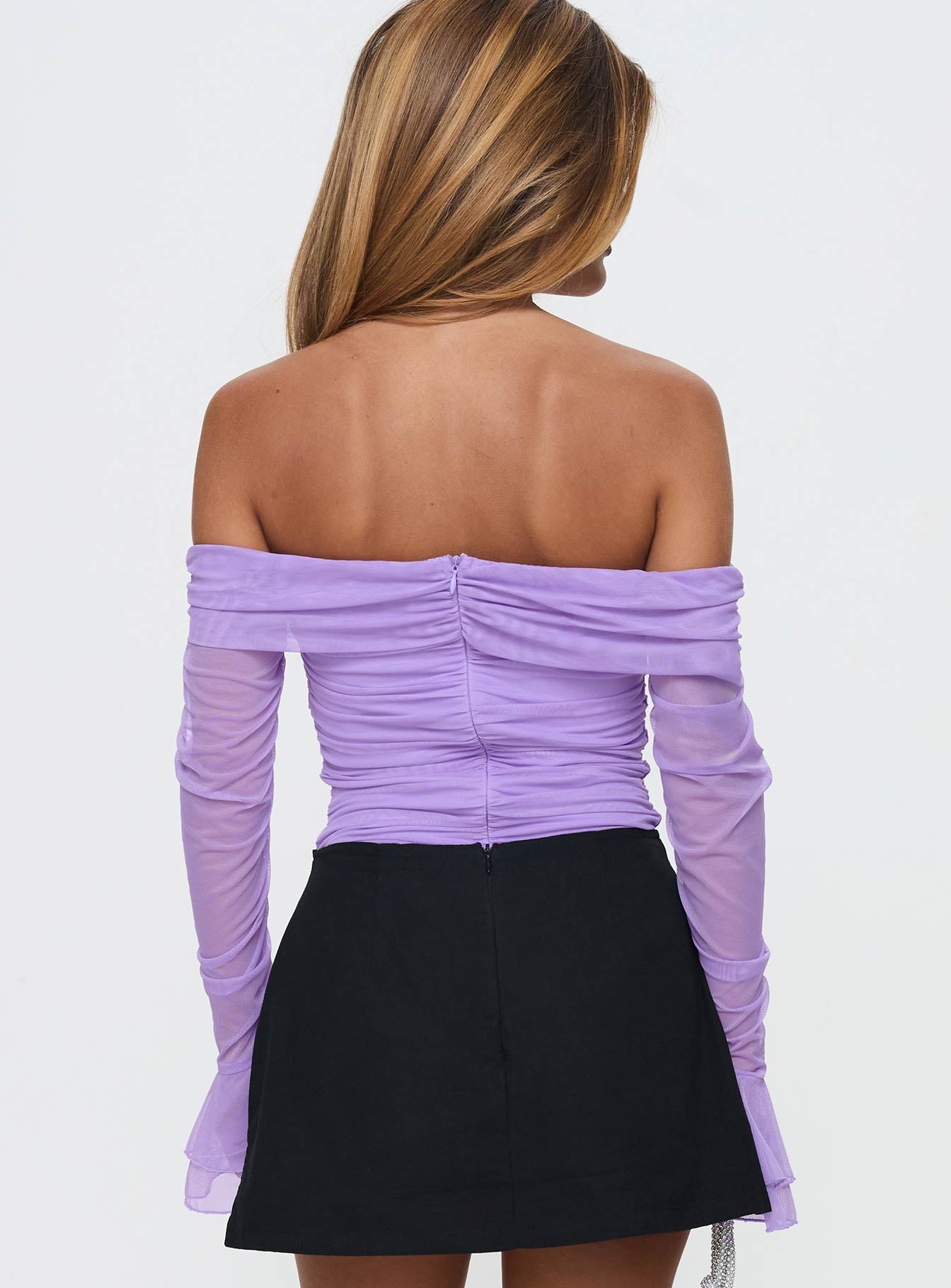Feel A Way Off Shoulder Bodysuit Lilac、mySite、solidvoid