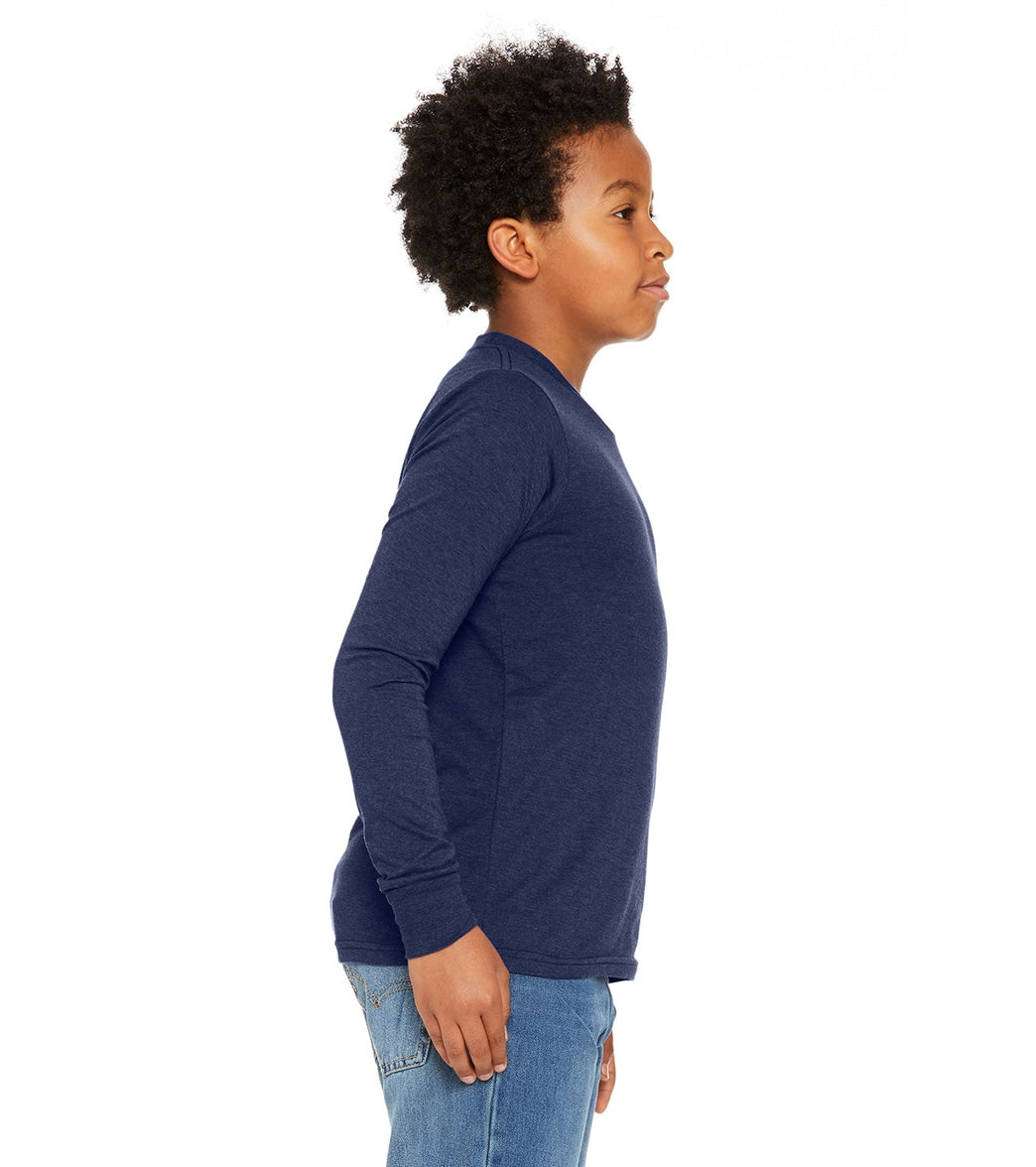 Bella + Canvas Youth Jersey Long Sleeve T-Shirt、mySite、noshort