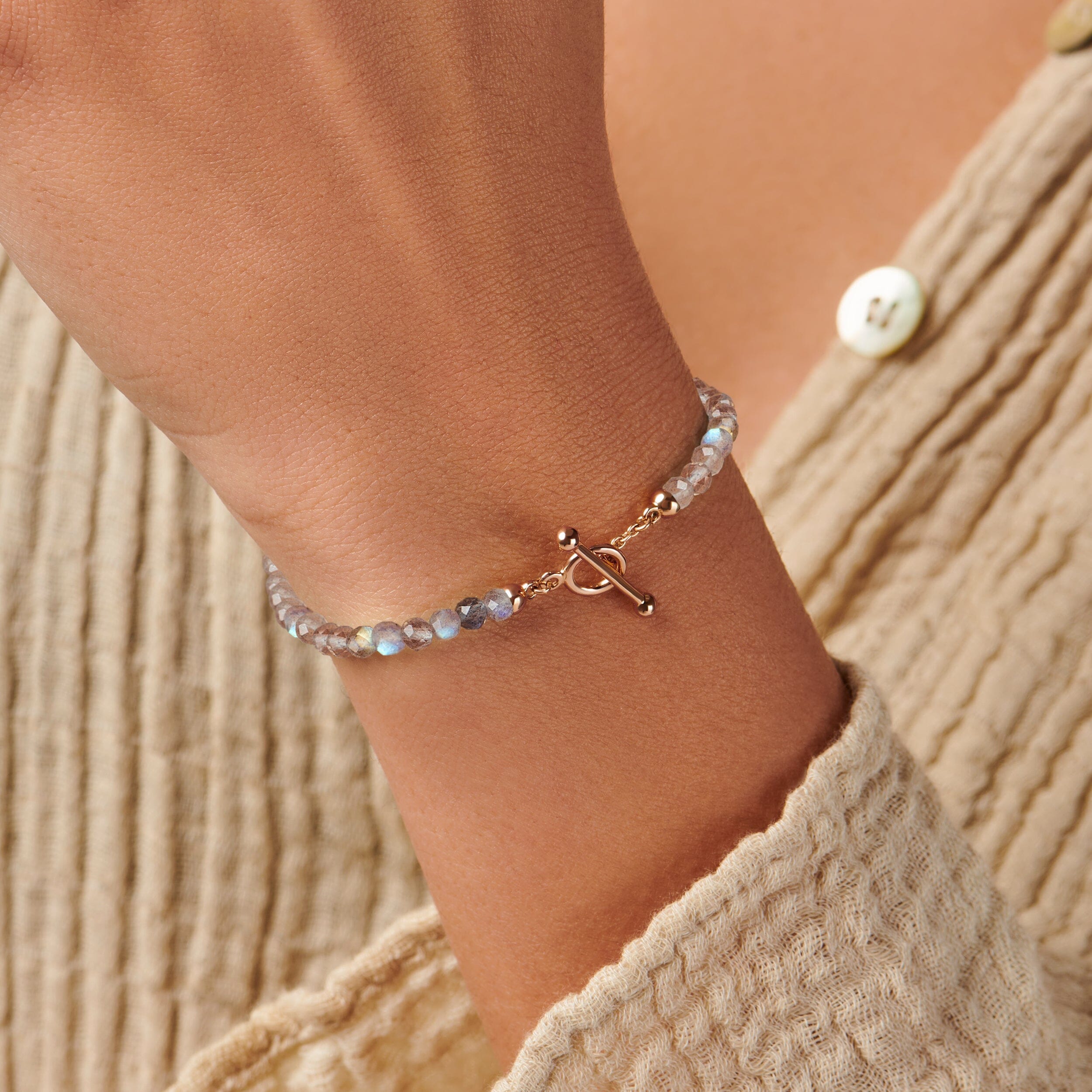 Labradorite T-Lock Beads Bracelet - Raise Your Vibrations、mySite、hinf8tx79