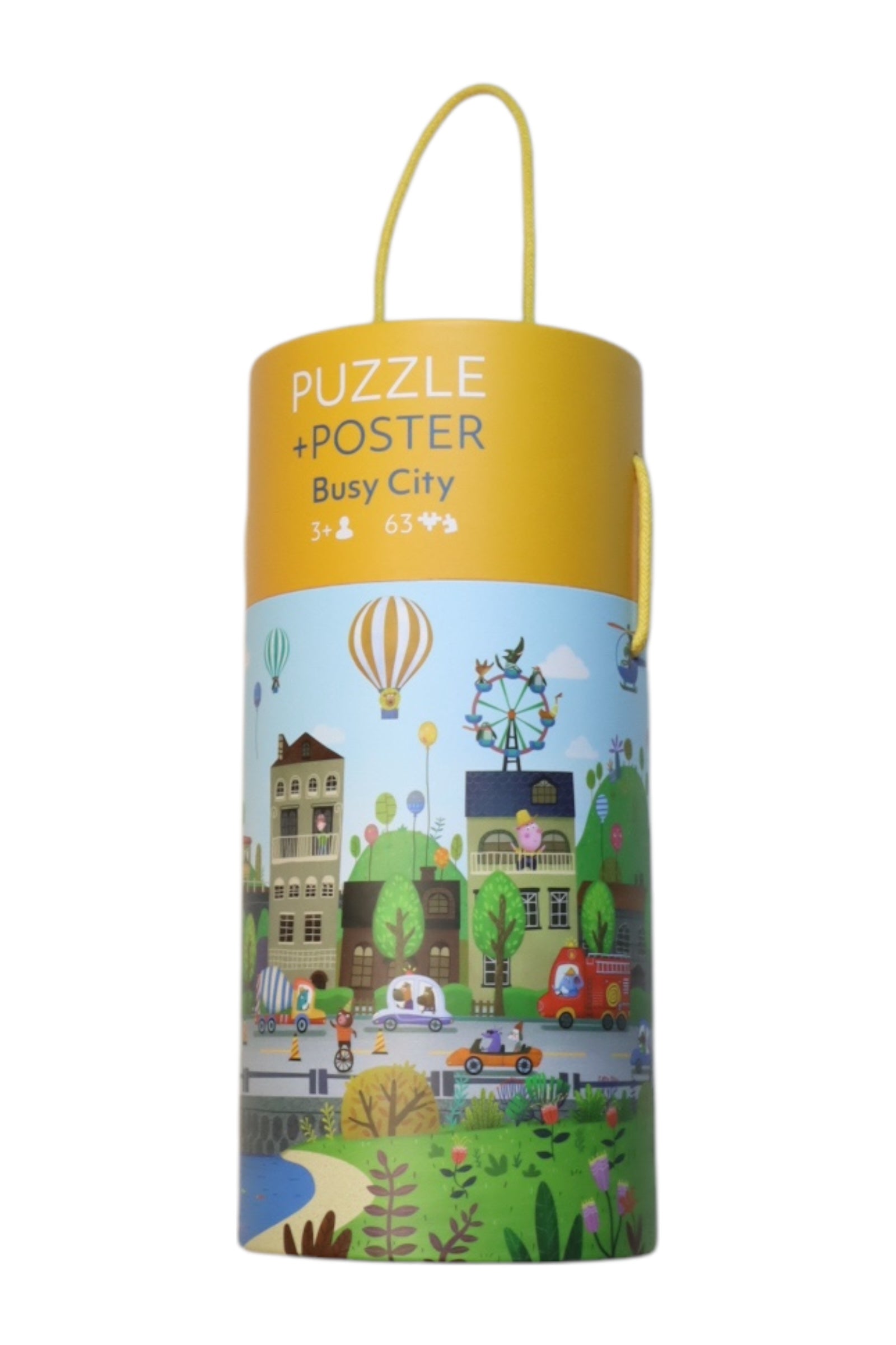 Pinwheel Busy City Puzzle + Poster O/S、mySite、g9winljtr