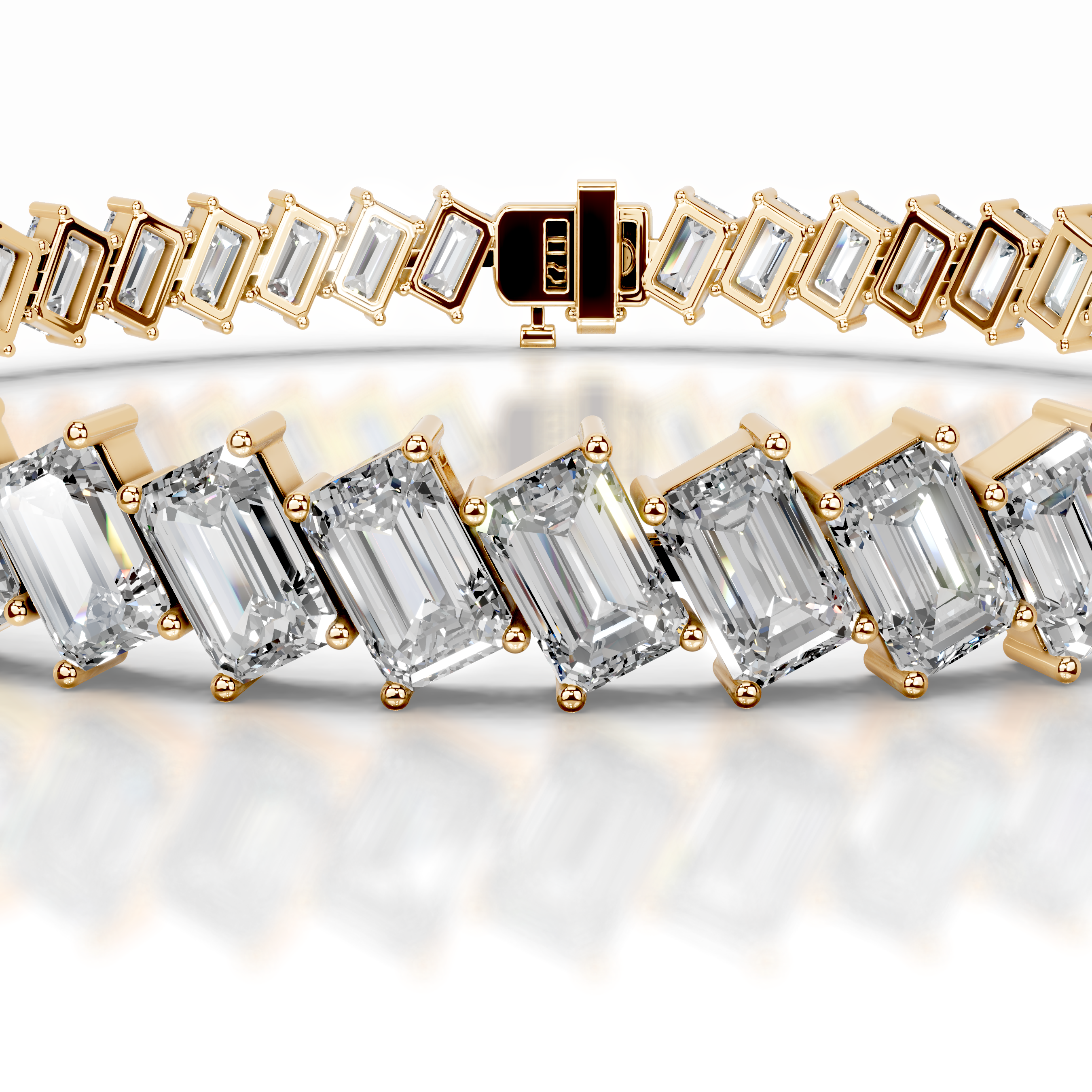 Amy Diamond Tennis Bracelet (15 Carat) -18K Yellow Gold、mySite、hinf8tx79