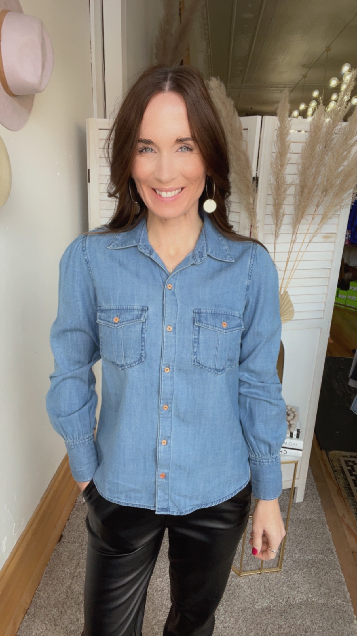 KUT From the Kloth Denim Button Down、mySite、garagedoors4me