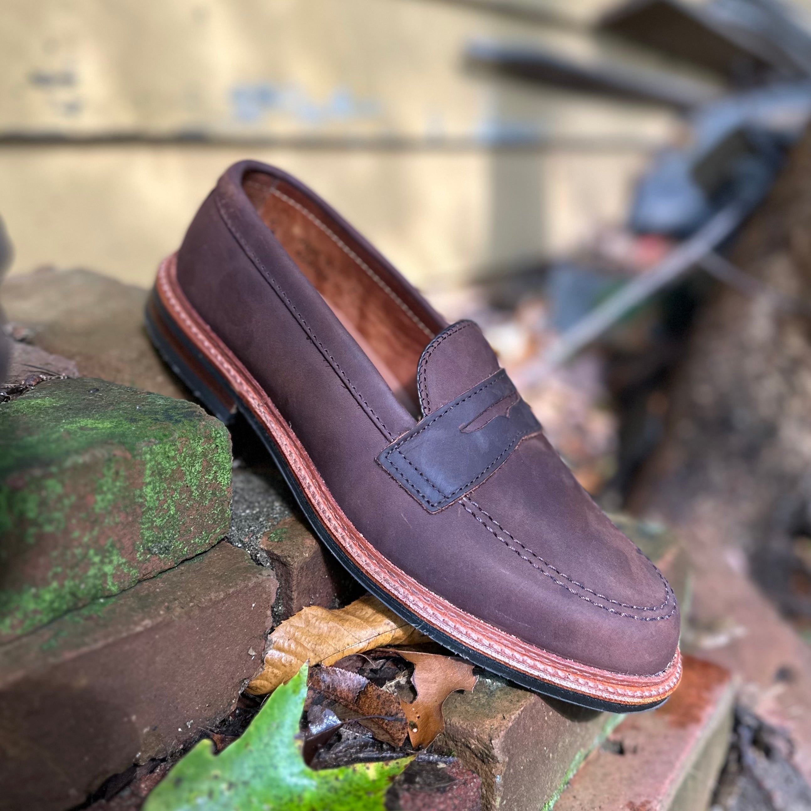  D2216L - Smooth Tobacco Chamois Penny Loafer、mySite、preschool7hills