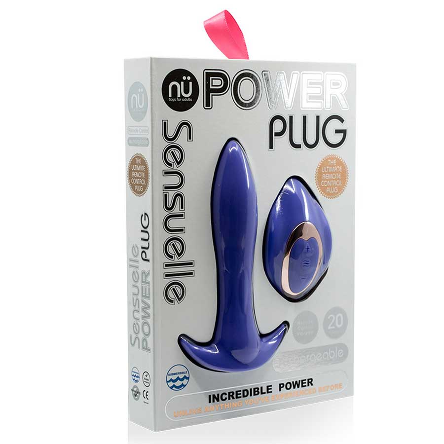 Nu Sensuelle Power Plug 20 Function Remote Control Vibrating Butt Plug、mySite、bottomscart