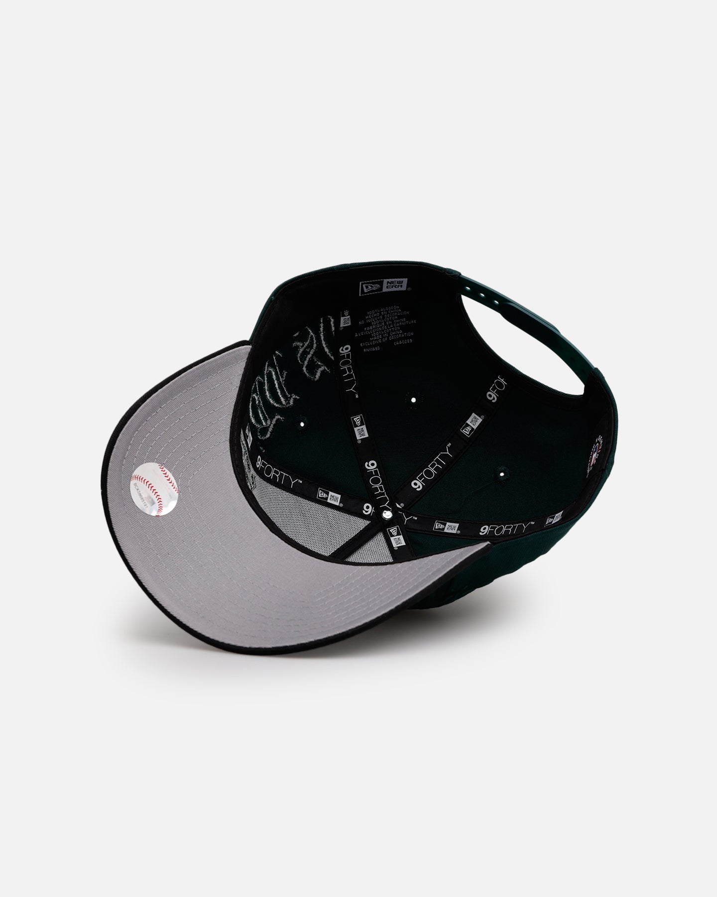 New Era Chicago White Sox 'Gothic Script Two Tone' 9FORTY A-Frame Snapback Dark Green/Black、mySite、zt4zffjzw