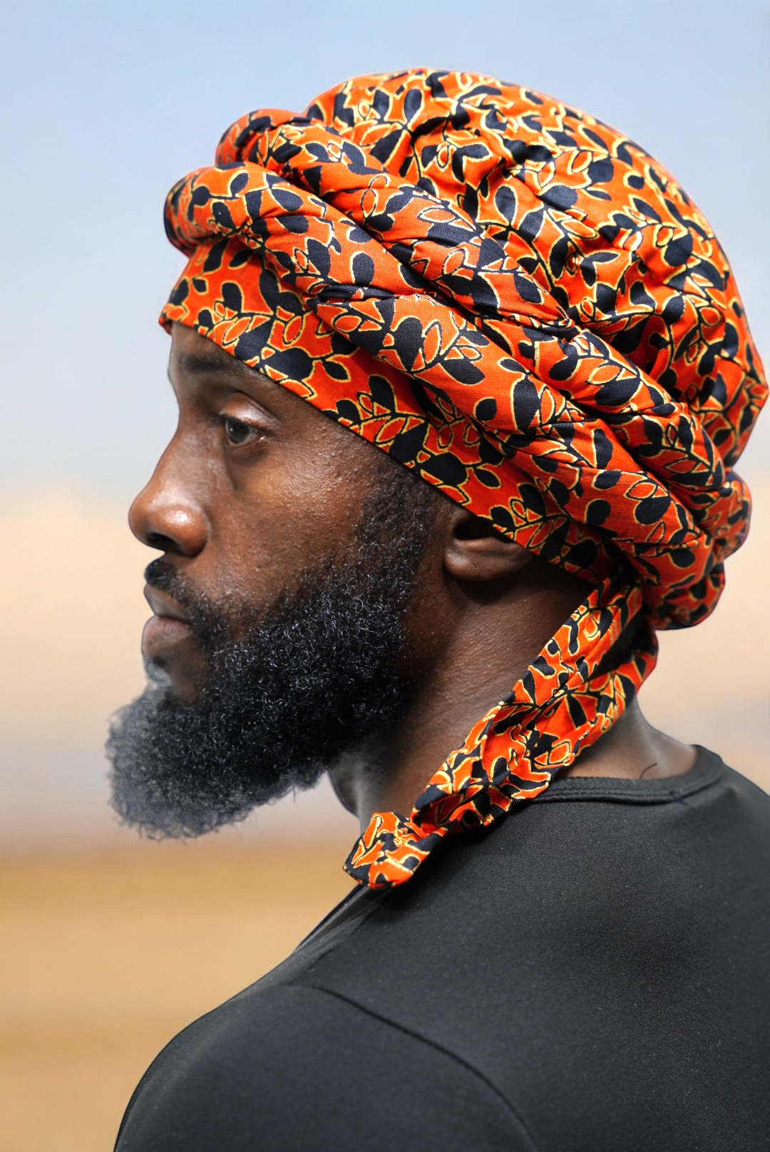 Dupsie's African Print Odade Pre-wrapped Turban DPH3844PT、mySite、solidvoid