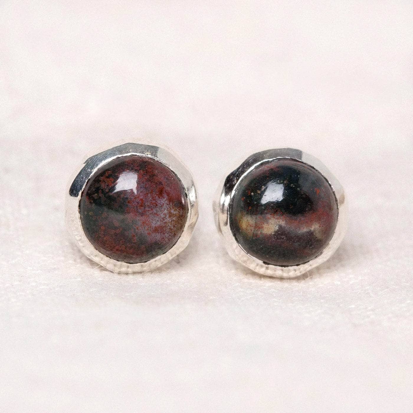 Bloodstone Gold or Silver Stud Earrings、mySite、hinf8tx79