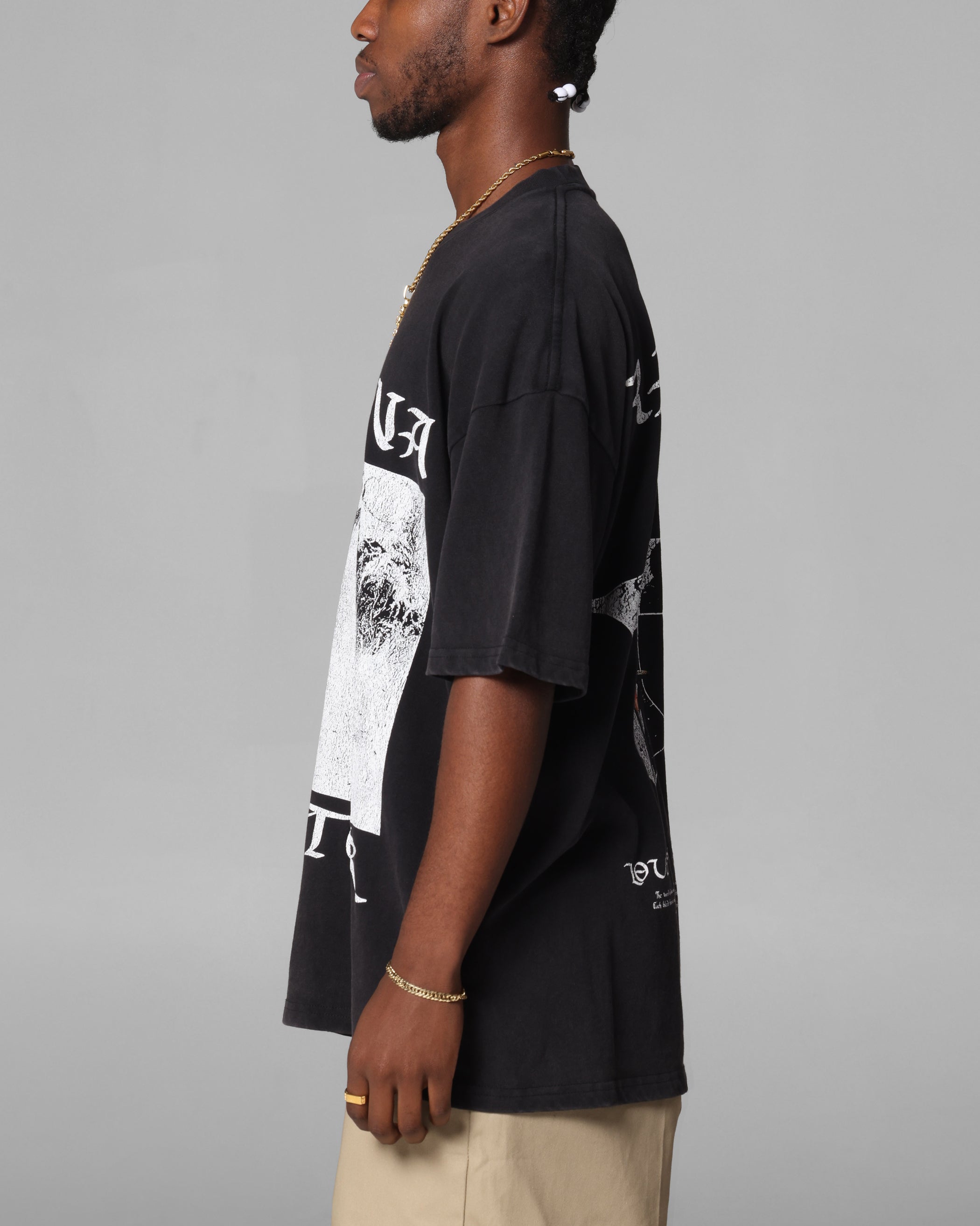 Loiter Katana Vintage T-Shirt Black Acidwash、mySite、zt4zffjzw