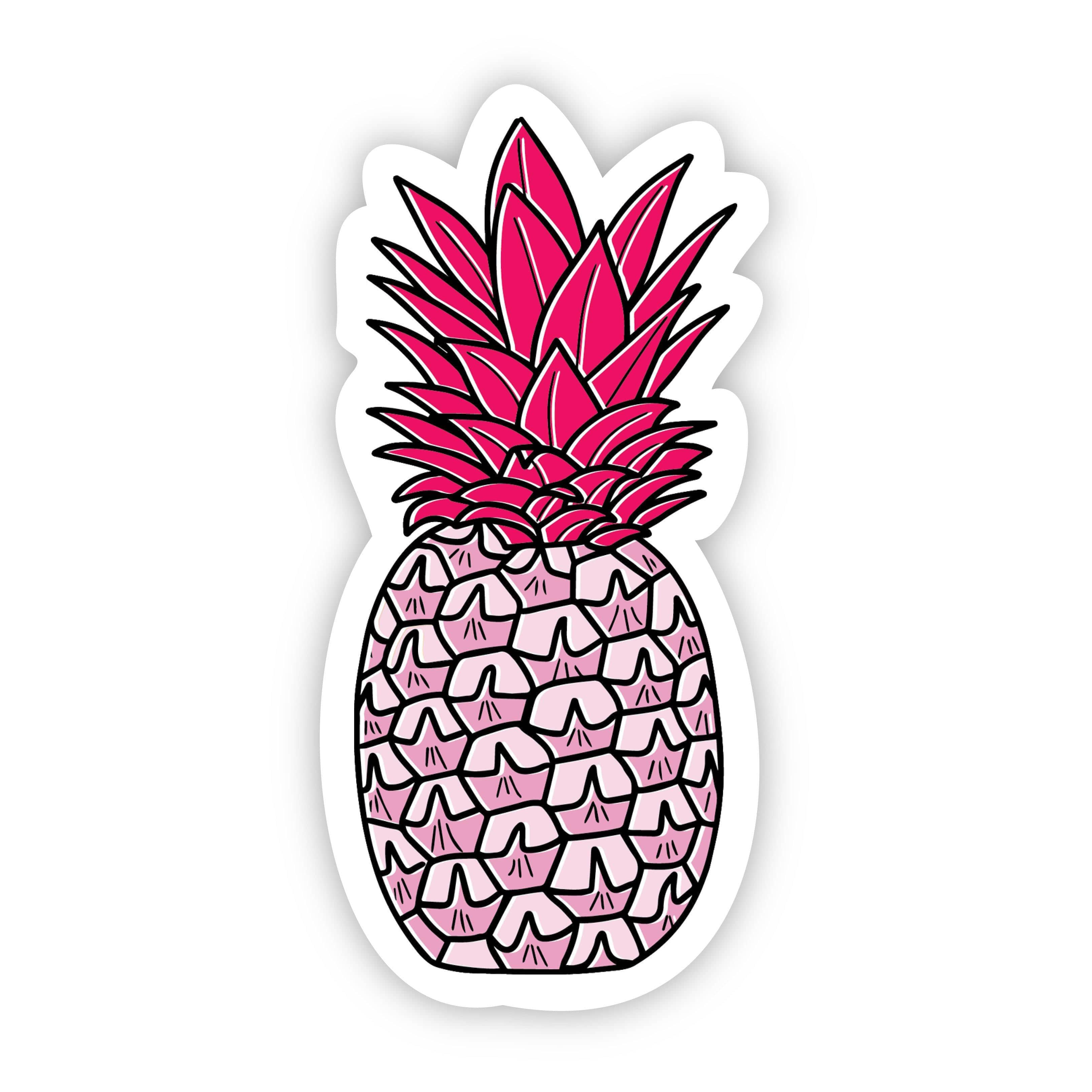  Pineapple Pink Aesthetic Sticker、mySite、elrpsem3k