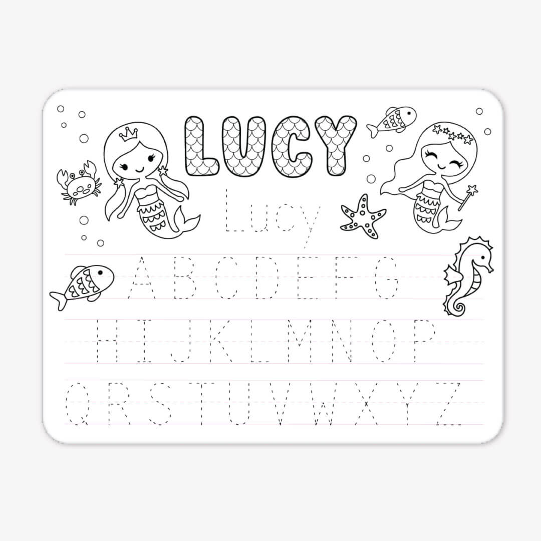  Kids Personalized Whiteboard | Mermaid Magic、mySite、layawaytickets