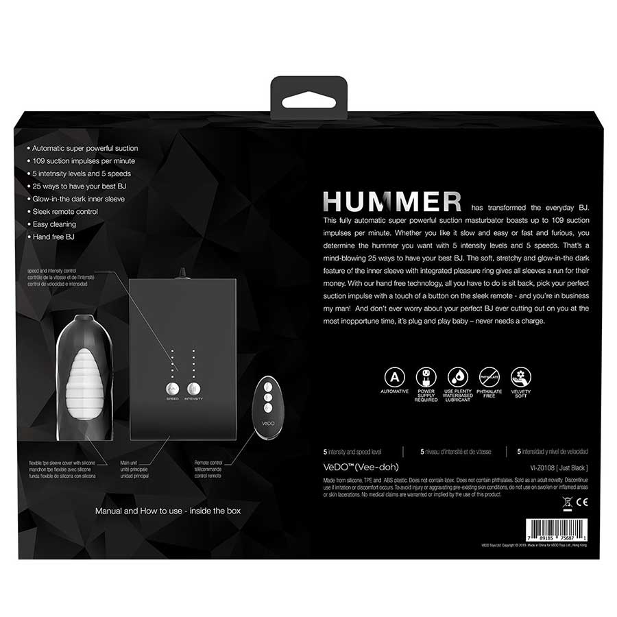 VeDO Hummer Auto Blow Job Machine | Oral Sex Machine for Men、mySite、bottomscart