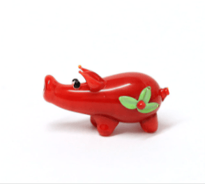 Murano Glass Handblown Piggy Assortment、mySite、g9winljtr