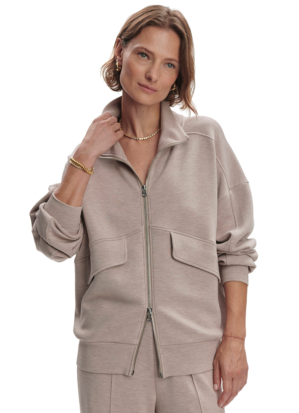 Varley Garcia Zip Through Sweat、mySite、noshort