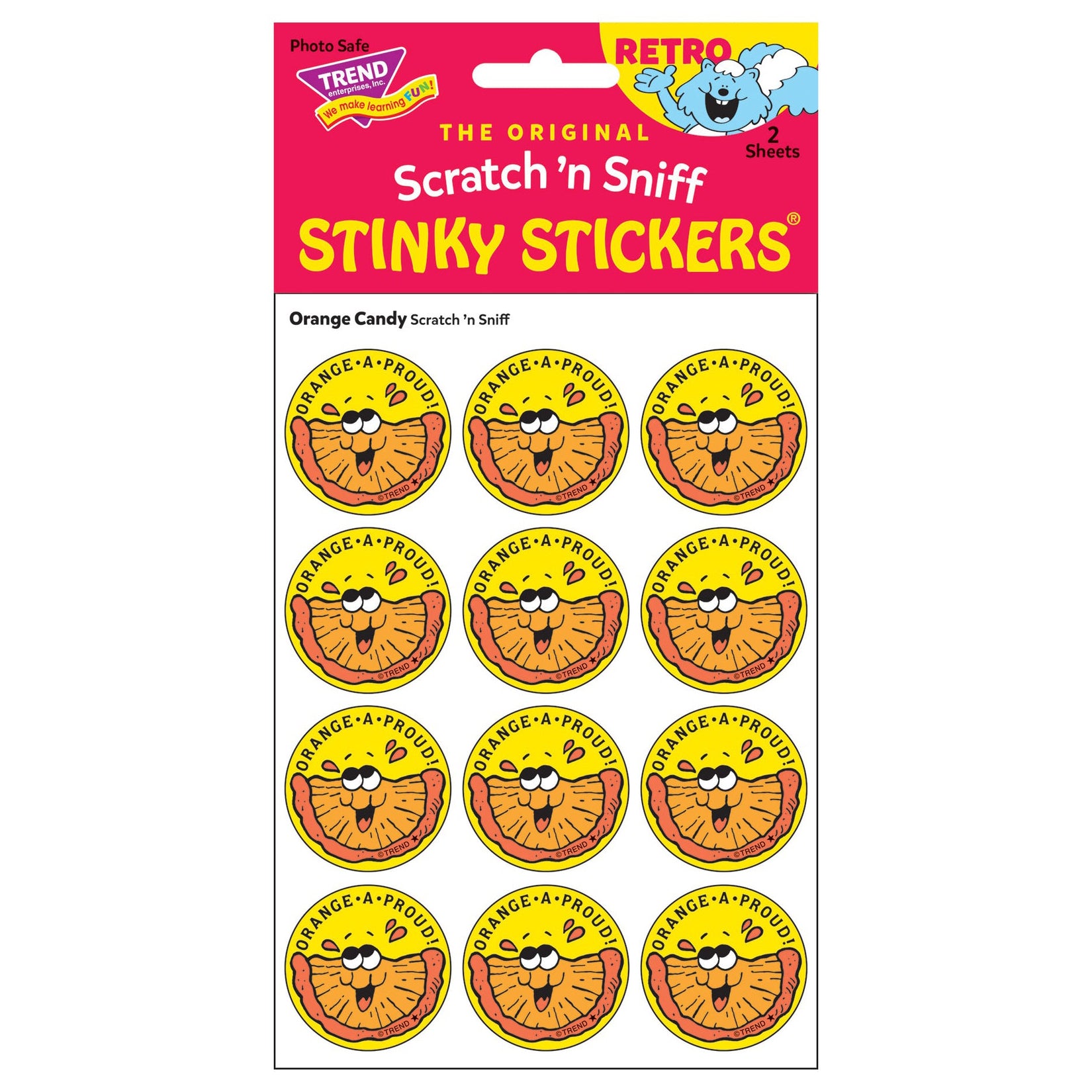  Orange-A-Proud! - Orange-Scented Retro Scratch 'n Sniff Stinky Stickers、mySite、ghnorth