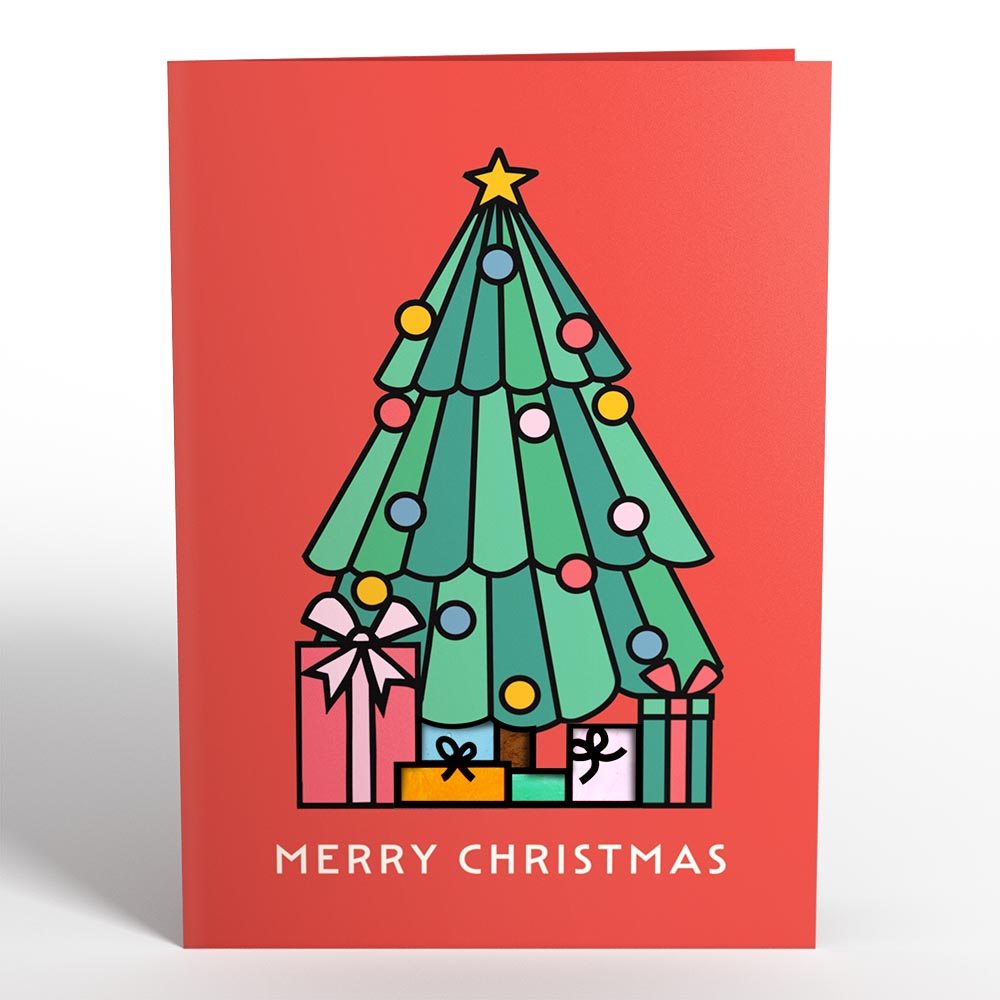 Merry Christmas Tree Suncatcher Card、mySite、solidvoid