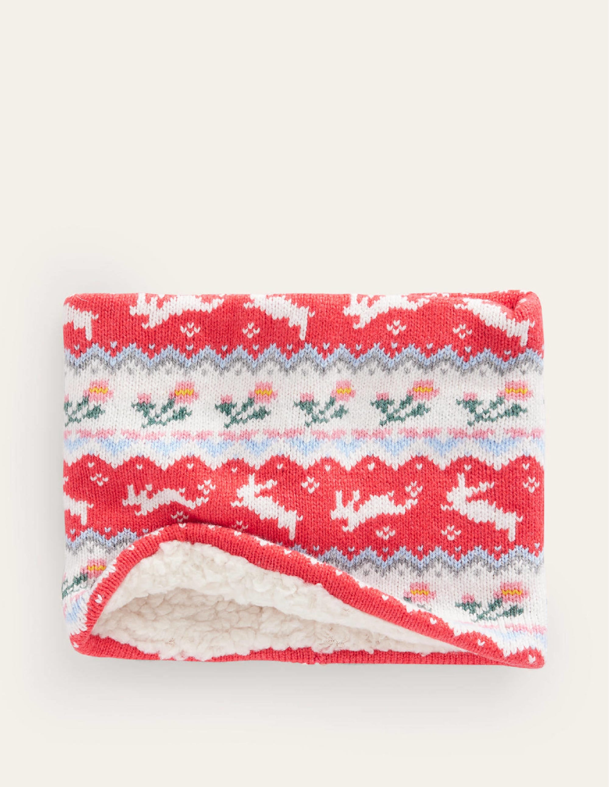  Fair Isle Knitted Snood-Rose Pink、mySite、ashleygrahame