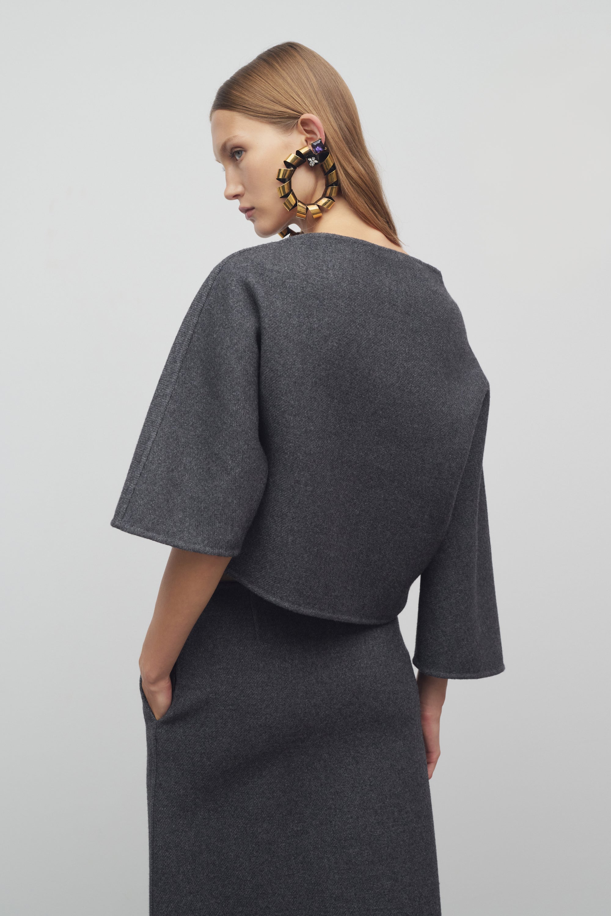 Faure Top in Wool and Nylon、mySite、aoinhome