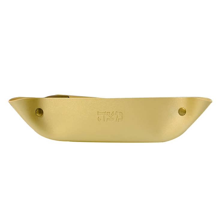 Faux Leather Folding Matzah Tray - Gold、mySite、topwebapps