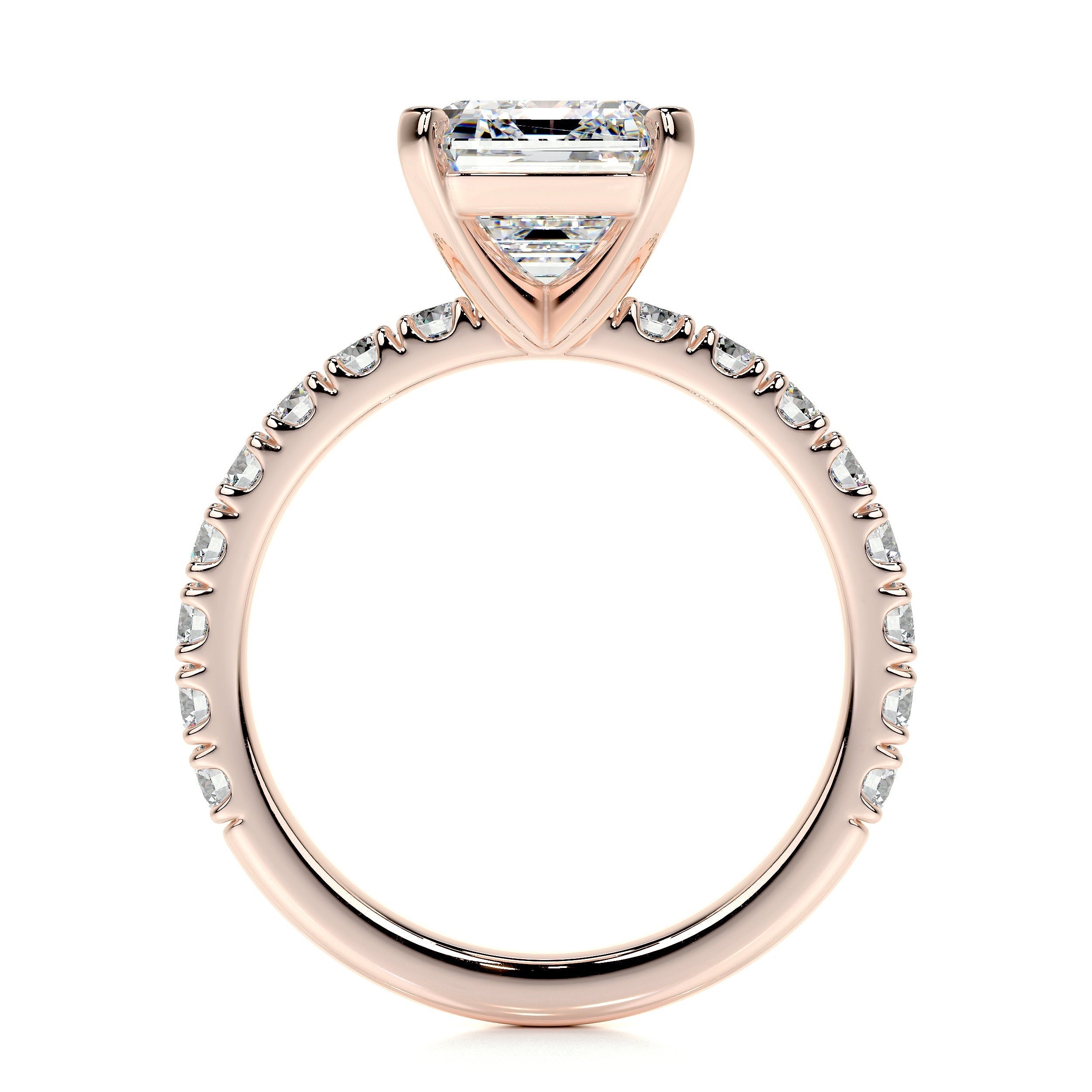 Royal Lab Grown Diamond Ring -14K Rose Gold (RTS)、mySite、hinf8tx79
