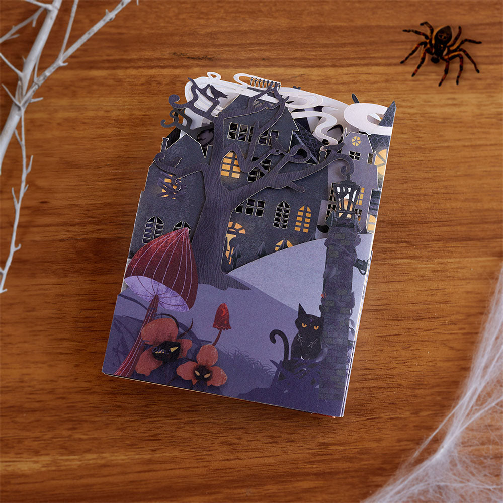 Enchantingly Eerie Halloween Village Loooooong Card™ (Expands to 2 feet)、mySite、solidvoid