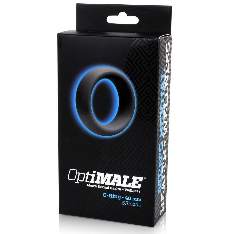 Men's C-Ring 40 mm Gray Penis Enhancement Cock Ring by Optimale、mySite、bottomscart
