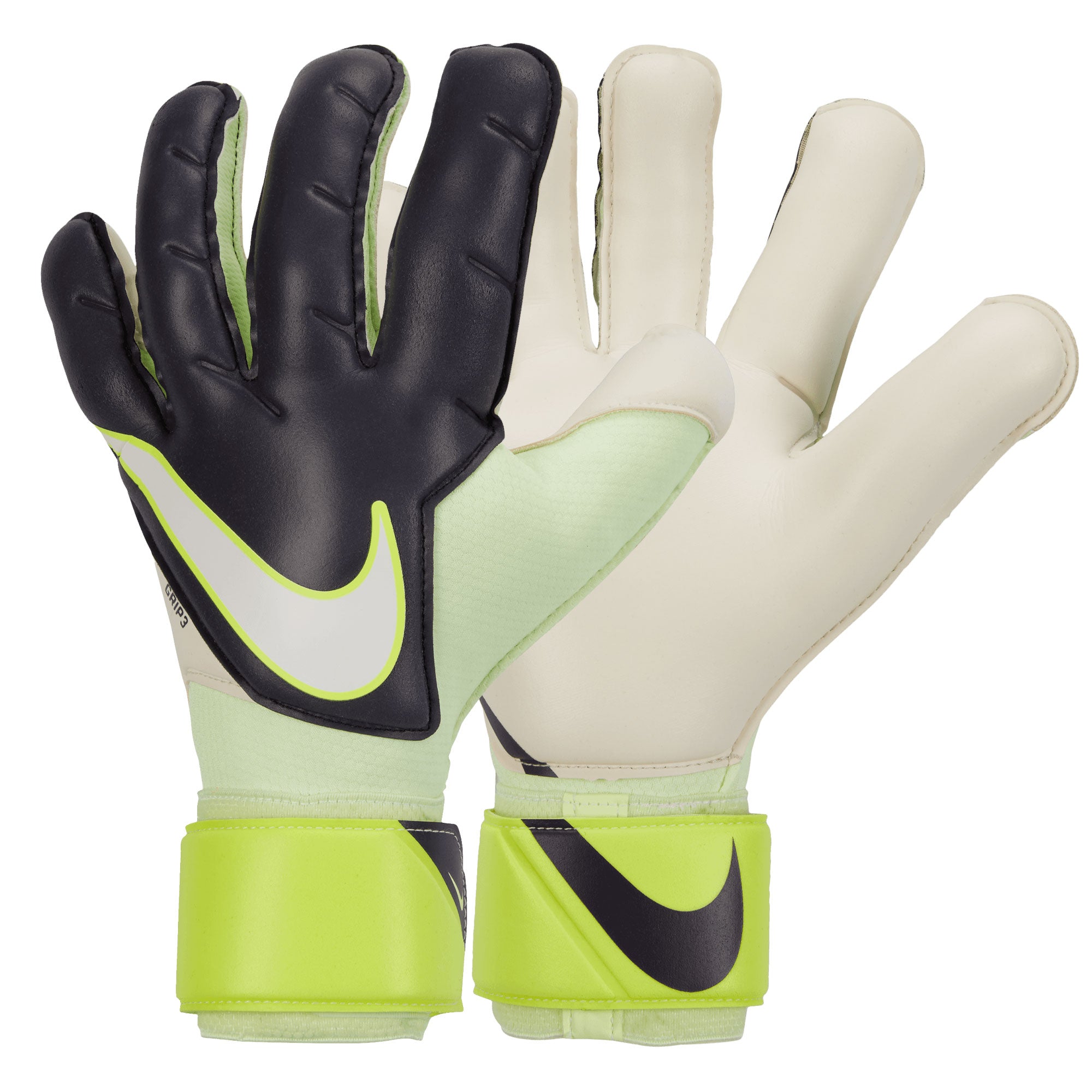 Nike Men's Grip 3 Goalkeeper Gloves Black/White、mySite、bottomscart