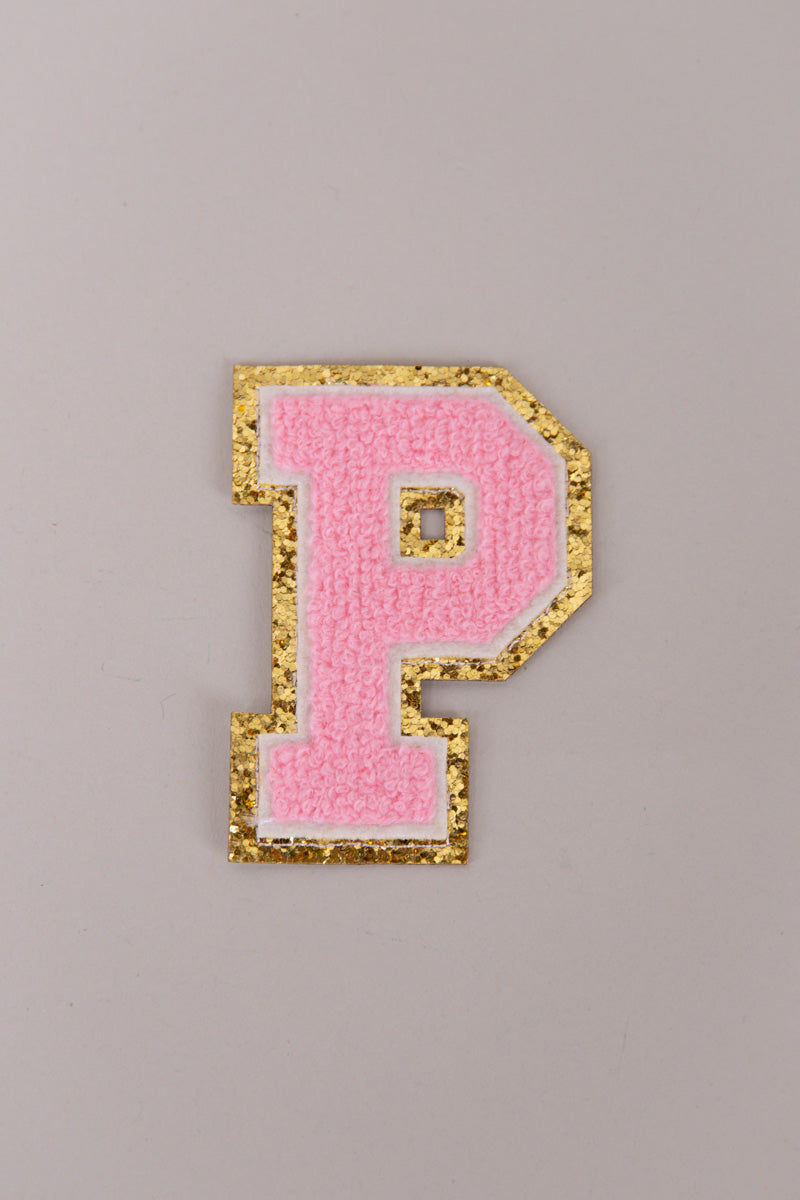 Chenille Adhesive Letter Patches- Light Pink 5.5cm、mySite、hinf8tx79