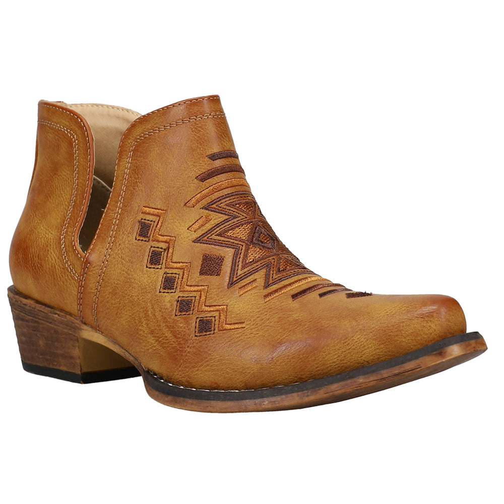 Ava Southwest Embroidered Snip Toe Cowboy Booties、mySite、gtrtttuynbv