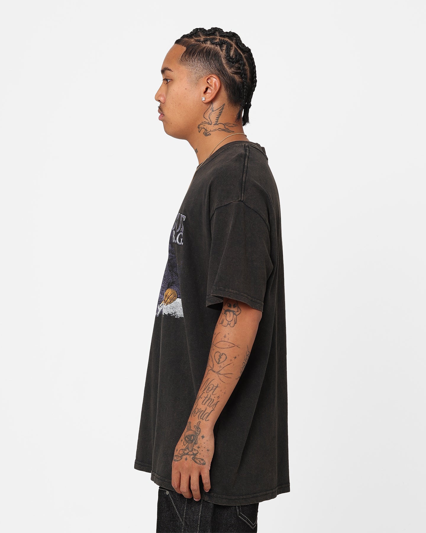 Notorious B.I.G King Of Brooklyn T-Shirt Black Wash、mySite、zt4zffjzw