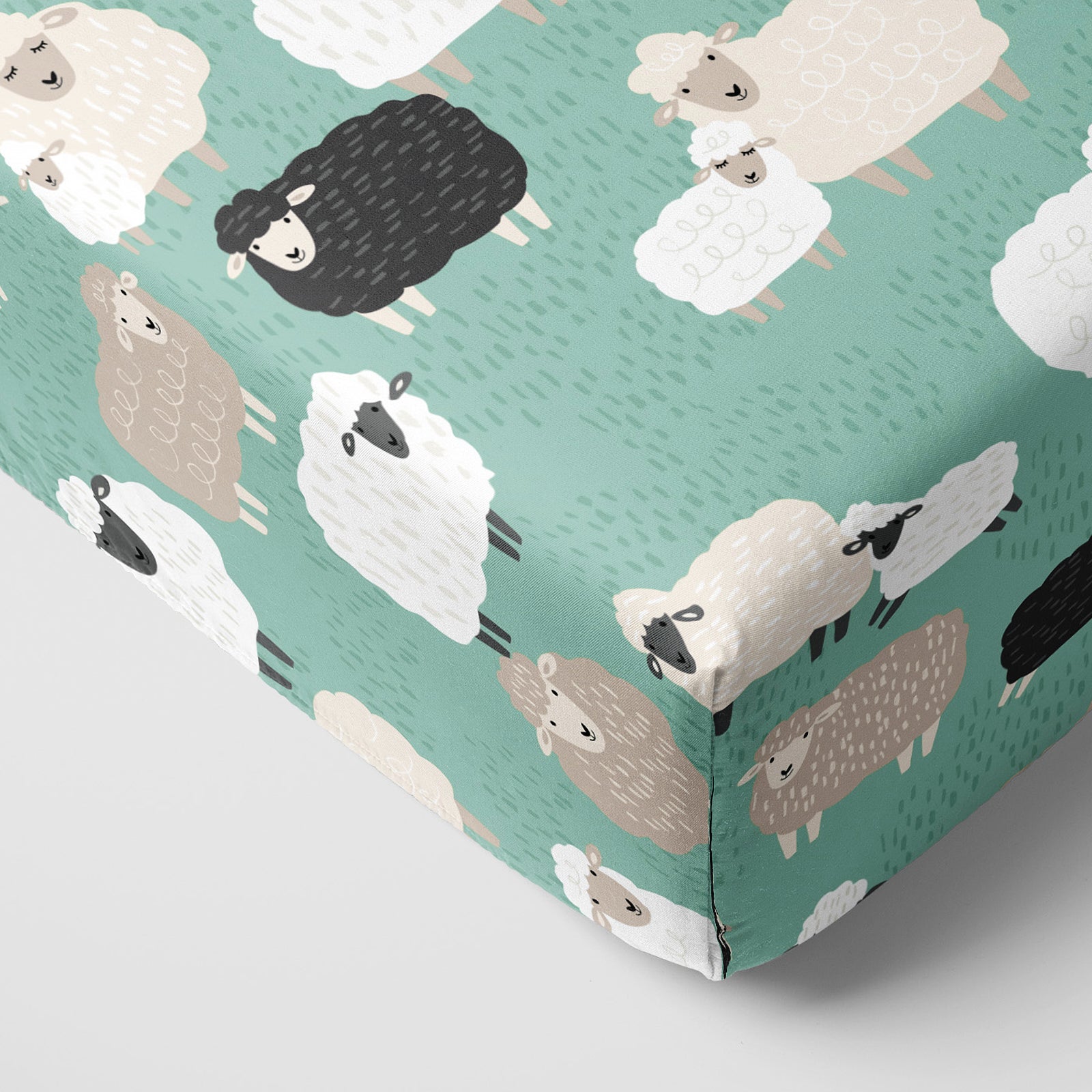 Little Sheepies Fitted Crib Sheet、mySite、layawaytickets