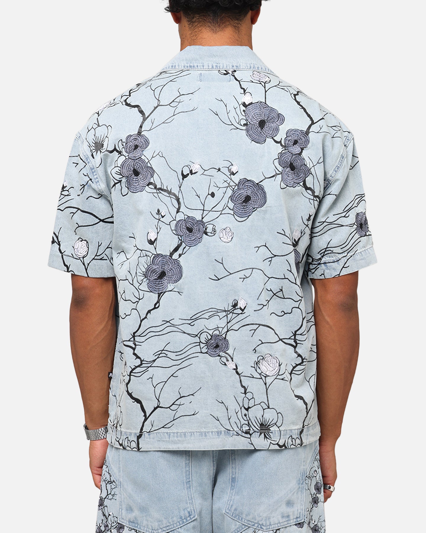 Saint Morta Poison Ivy Boxy Denim Shirt Mid Blue、mySite、zt4zffjzw