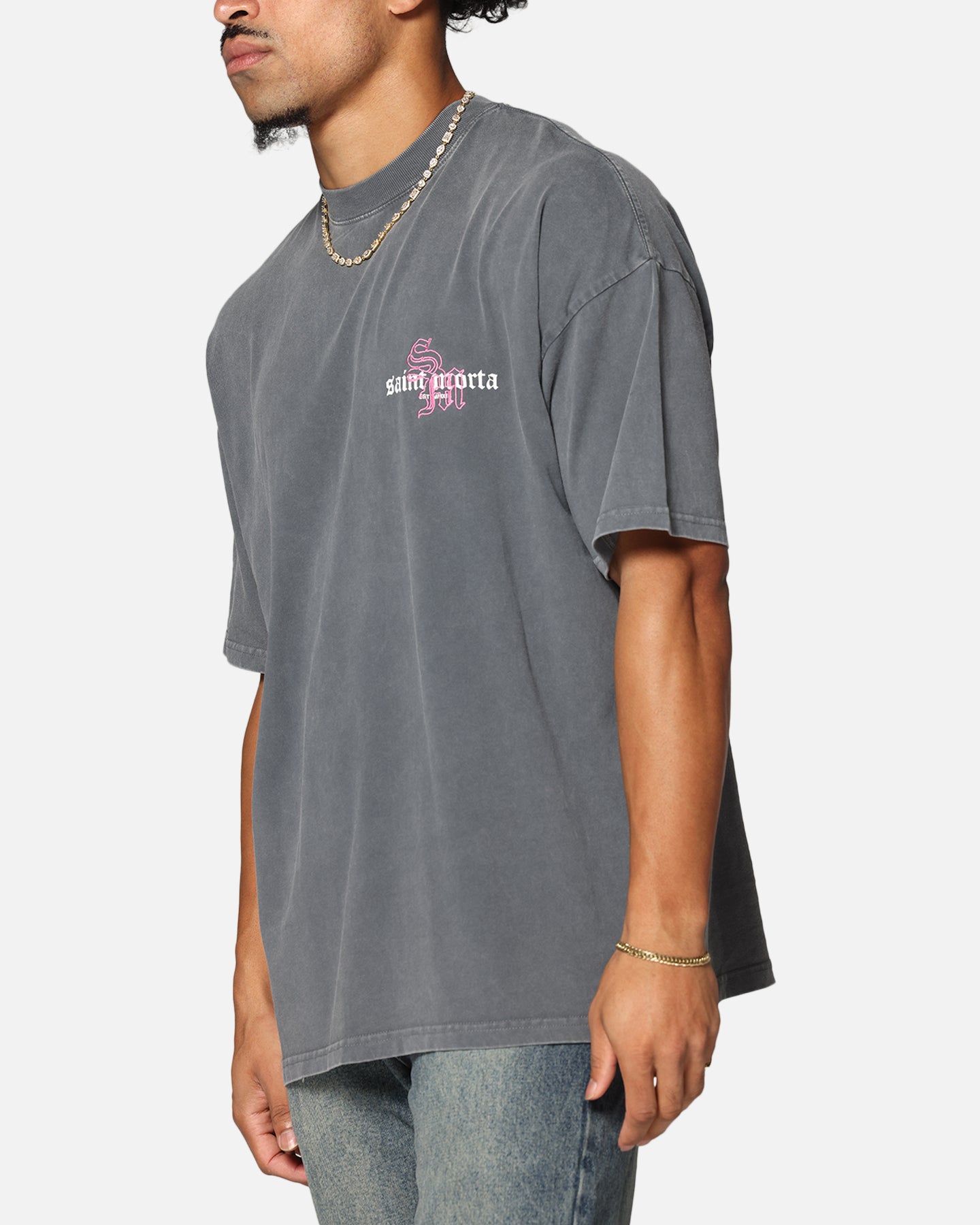 Saint Morta Heritage Boxy T-Shirt Washed Black、mySite、zt4zffjzw