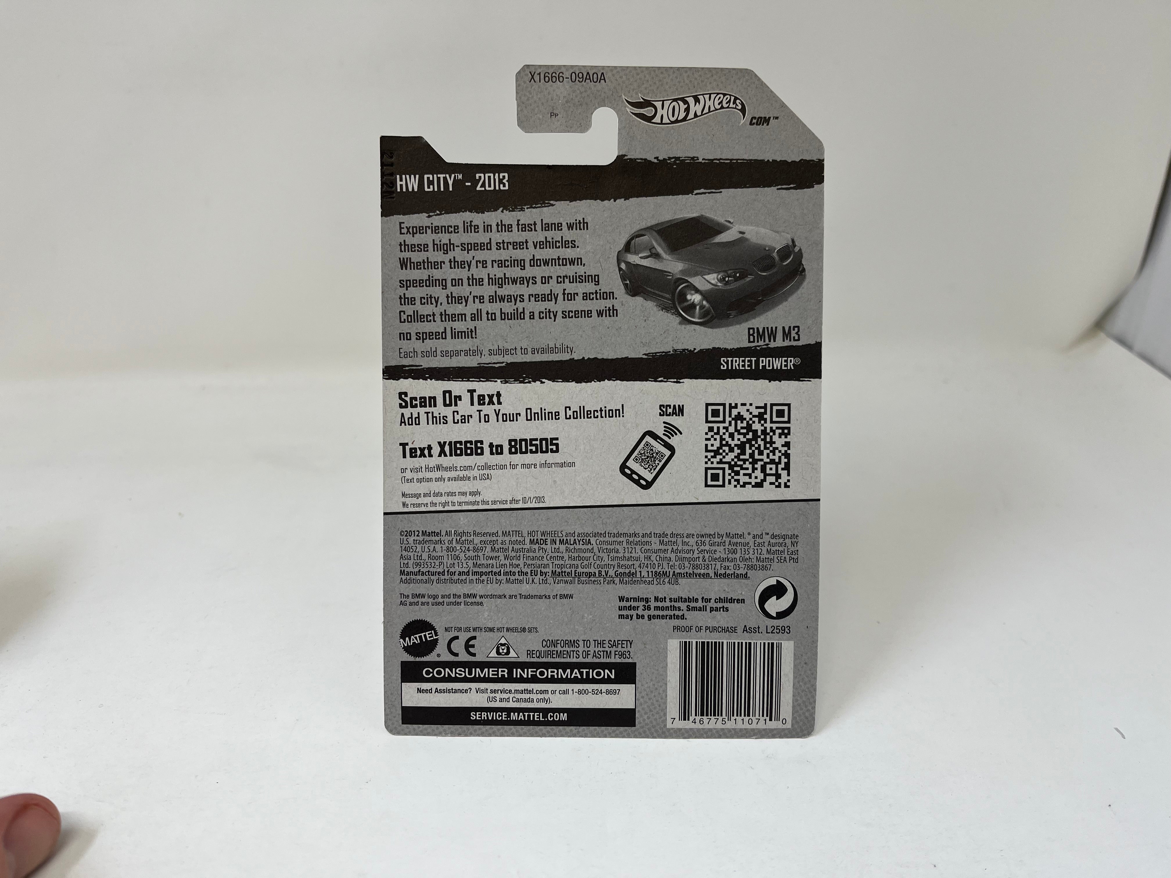 BMW M3 #7 * Blue * 2013 Hot Wheels International Card、mySite、hgirdovlk