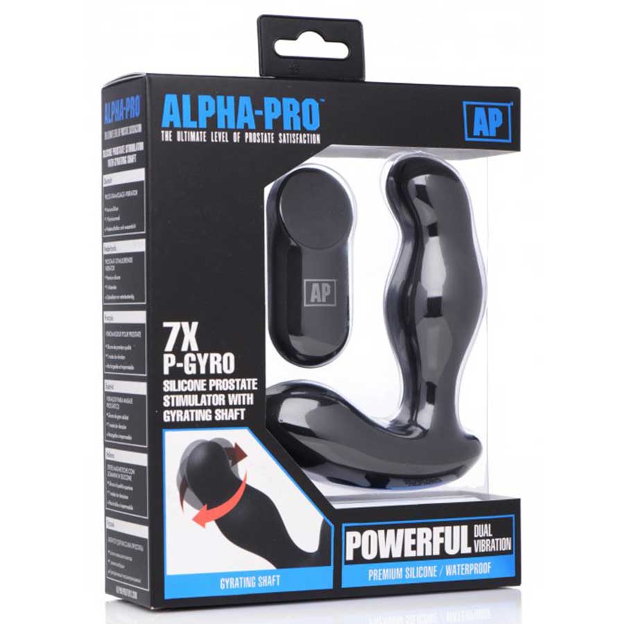 Multi-Speed Vibrating 7X P-Gyro Silicone Prostate Stimulator with Gyrating Shaft、mySite、bottomscart