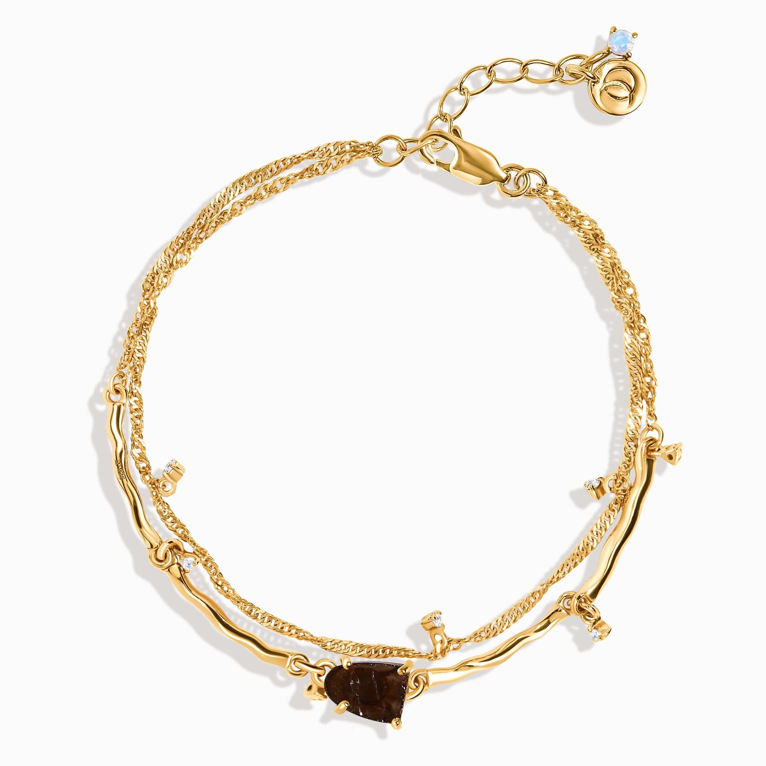 Raw Crystal Bracelet - Flow Smoky Quartz、mySite、hinf8tx79