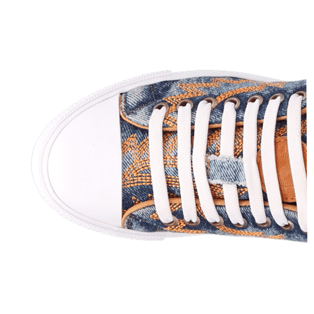 Campus Embroidered Lace Up Sneakers、mySite、gtrtttuynbv