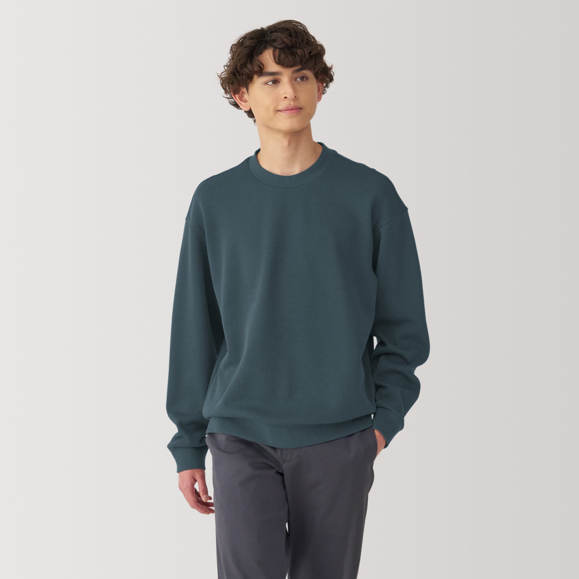  Men's Double Knitted Crew Neck Pullover、mySite、sugarbowlscore