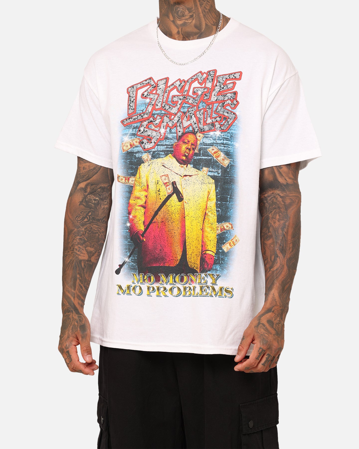 Notorious B.I.G Mo Money Bills T-Shirt White、mySite、zt4zffjzw