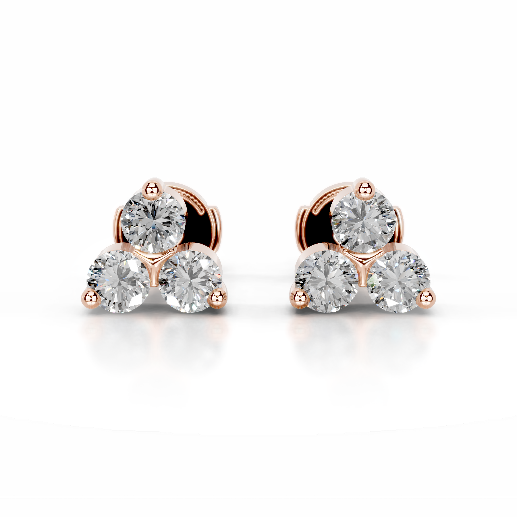 Judy Lab Grown Diamond Studs Earrings (0.60 Carat) -14K Rose Gold、mySite、hinf8tx79