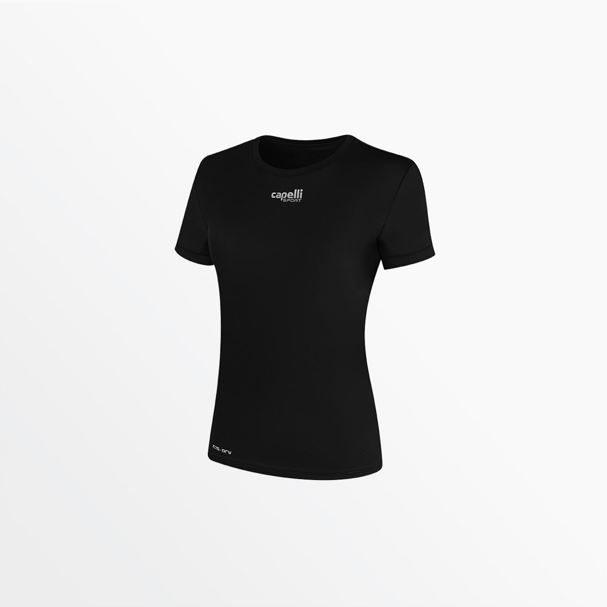 WOMEN'S BASICS CREW NECK POLY TEE