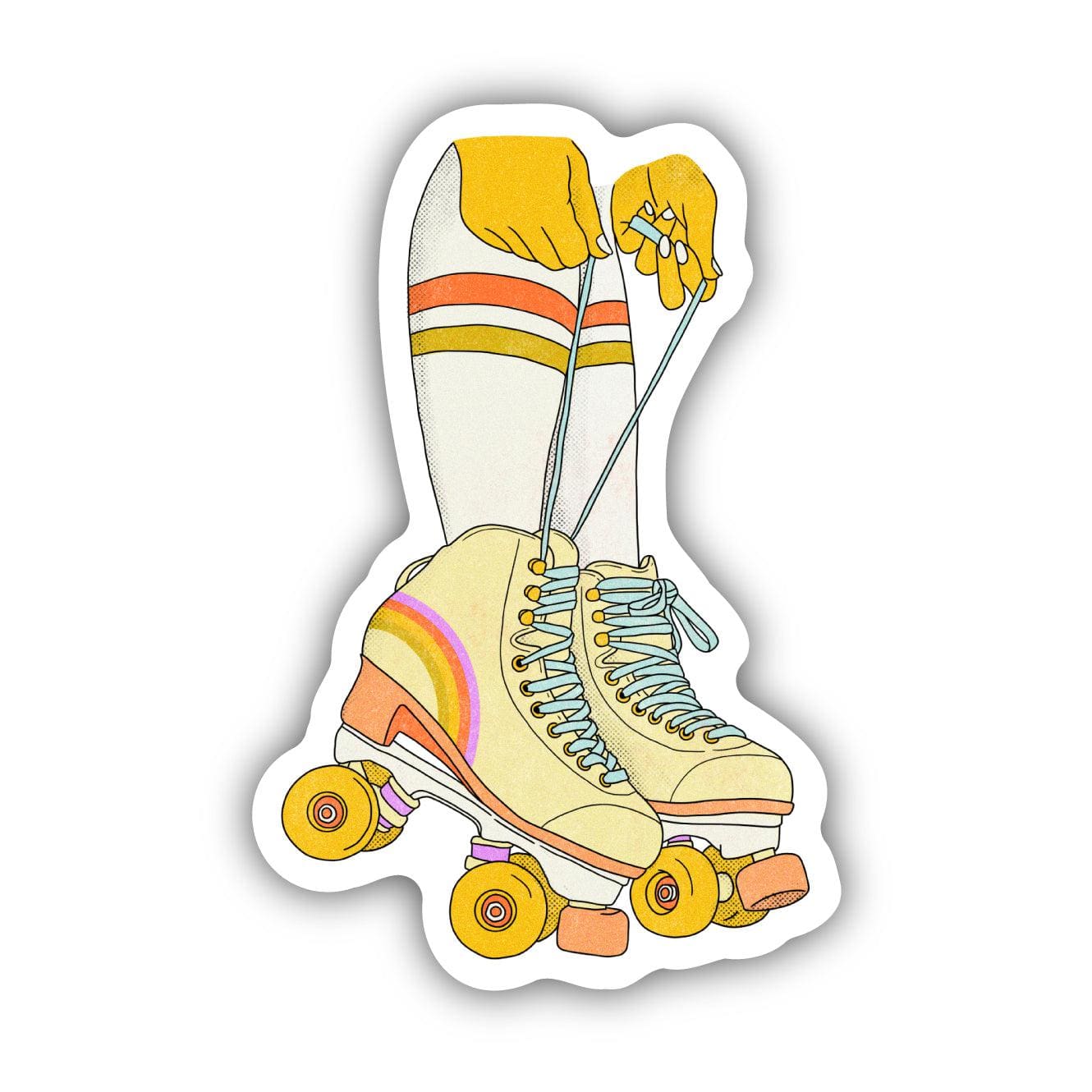  Throwback Rollerskates Sticker、mySite、ghnorth